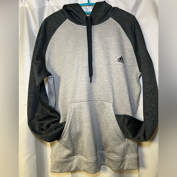 Adidas Climawarm men’s hoodie size xl. Grey and black. Washed but never worn! - Picture 1 of 7